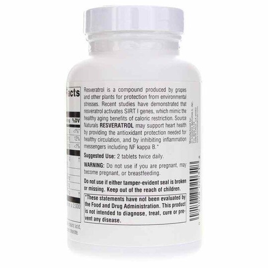 Resveratrol 40 Mg Tablets, SNN